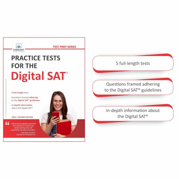DIGITAL SAT CRASH COURSE - FIVE Practice Tests + 300 Reading and Writing Practice Questions + 300 SAT Math Practice Questions - Image 4