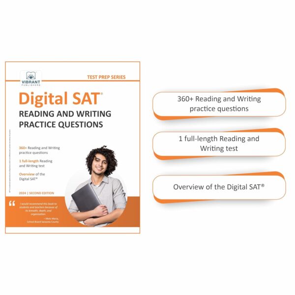 DIGITAL SAT CRASH COURSE - FIVE Practice Tests + 300 Reading and Writing Practice Questions + 300 SAT Math Practice Questions - Image 2