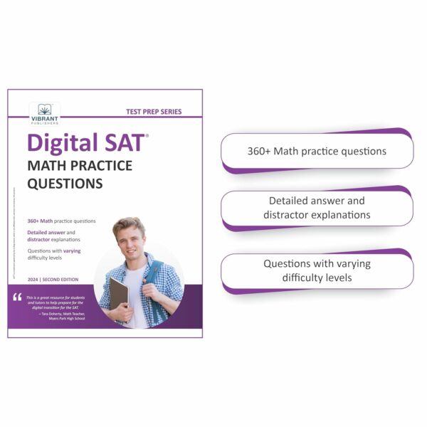 DIGITAL SAT CRASH COURSE - FIVE Practice Tests + 300 Reading and Writing Practice Questions + 300 SAT Math Practice Questions - Image 3